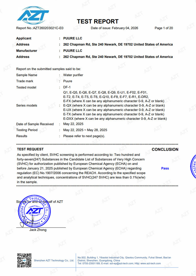 REACH SVHC-testrapport
