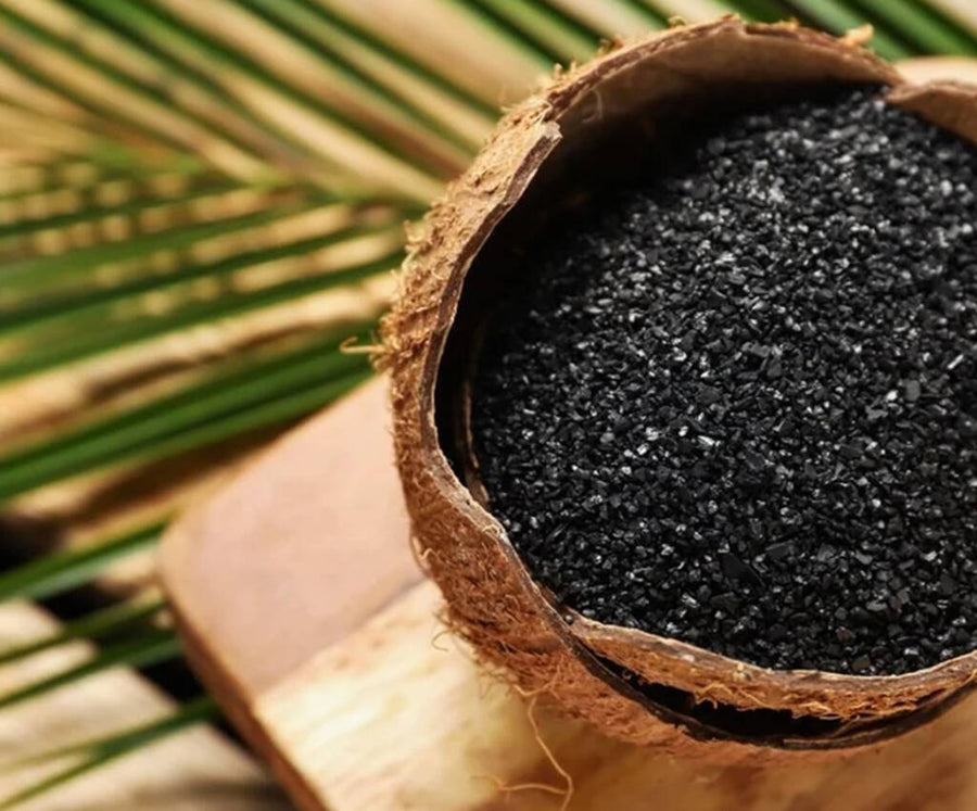 Aktivt kol från kokosnötsskal