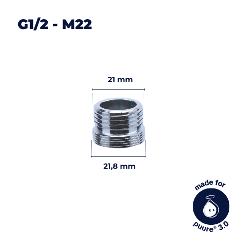 G1/2–M22 Kranadapter